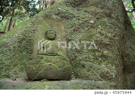 神奈川県厚木市の鐘ヶ嶽(かねがたけ)にある浅間神社付近の石仏 45975944