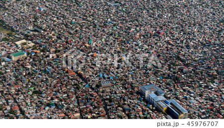 フィリピン・マニラ 都市風景　空撮 45976707