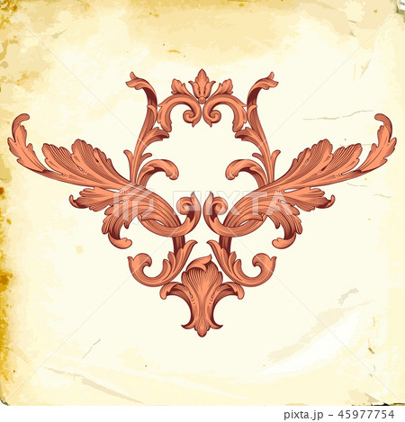 Vector baroque of vintage elements for design.  45977754