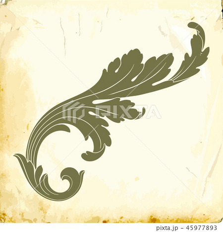 Vector baroque of vintage elements for design.  45977893