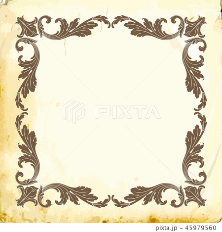 Vector baroque of vintage elements for design. Vector baroque of vintage elements for design. 45979560