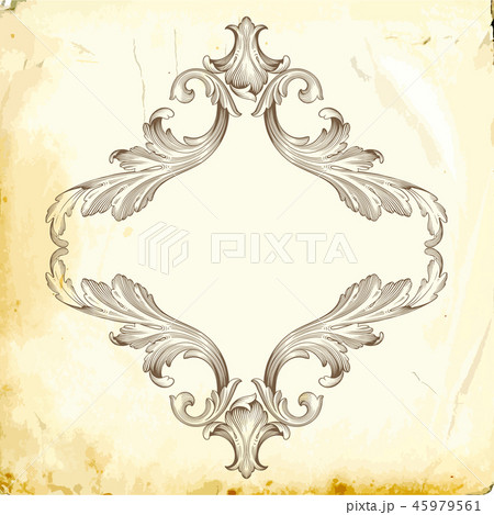 Vector baroque of vintage elements for design. Vector baroque of vintage elements for design. 45979561