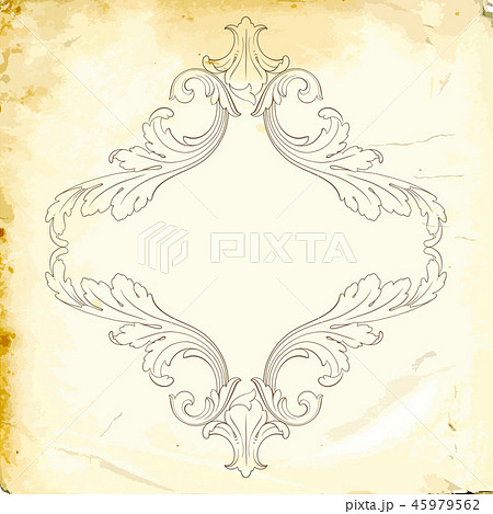 Vector baroque of vintage elements for design. Vector baroque of vintage elements for design. 45979562