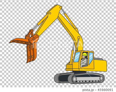 Heavy Machinery For Dismantling Stock Illustration