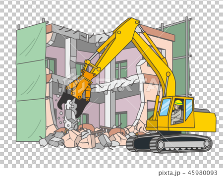 Demolition work - Stock Illustration [45980093] - PIXTA