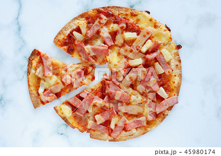 Delicious pizza for fast food and ready to eat 45980174