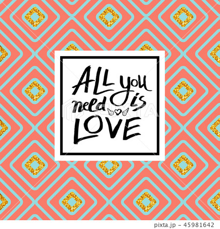 Inspirational All You Need Is Love card design 45981642