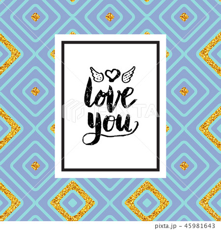Love You anniversary or Valentine card design 45981643