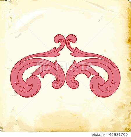 Vector baroque of vintage elements for design.  45981700