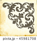 Vector baroque of vintage elements for design.  45981708