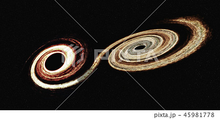 Merging black holes in outer space Merging black holes in outer space 45981778