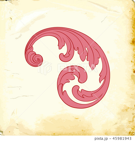 Vector baroque of vintage elements for design.  45981943