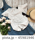 White blouse on a wooden background 45981946