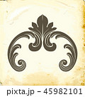 Vector baroque of vintage elements for design.  45982101