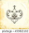 Vector baroque of vintage elements for design.  45982102