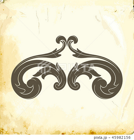 Vector baroque of vintage elements for design. Vector baroque of vintage elements for design. 45982156