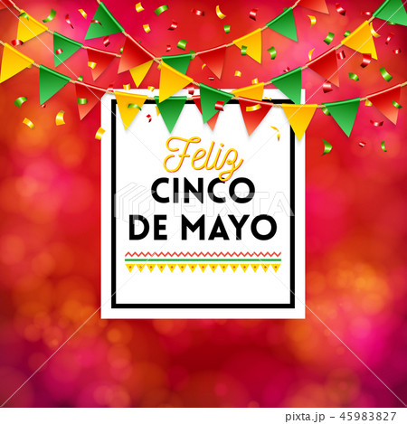 Red Cinco de Mayo Poster vector image 45983827