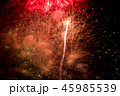 Fireworks. Stars and shiny fireworks on red 45985539