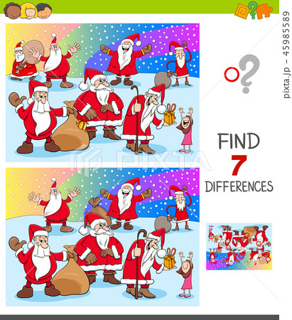 find differences with Christmas characters 45985589