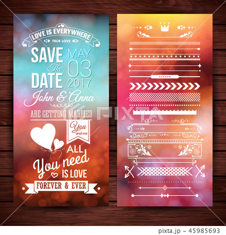 Save the date for stationery or backgrounds 45985693