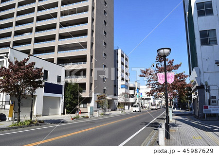 小山市街地の街並み 45987629