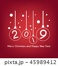 Merry Christmas and Happy New Year greeting card,  45989412