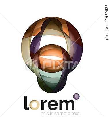 Abstract geometric business icon Abstract geometric business icon 45989628