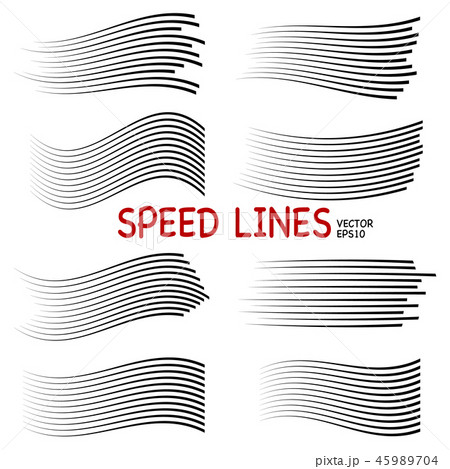 Speed lines isolated set.  45989704