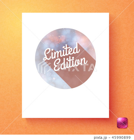 Vector illustration of Round limited edition badge template 45990899