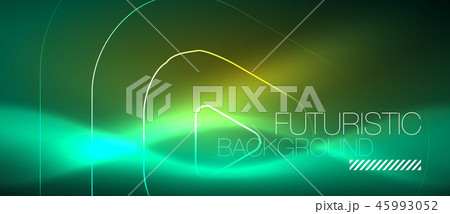 Color shiny neon lights background with abstract lines 45993052