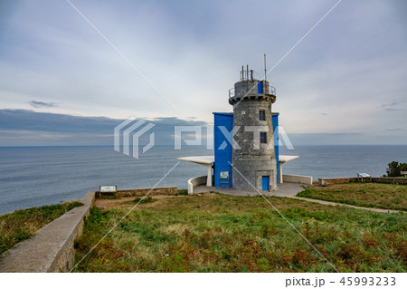 Machichaco cape old lighthouse wide angle view 45993233