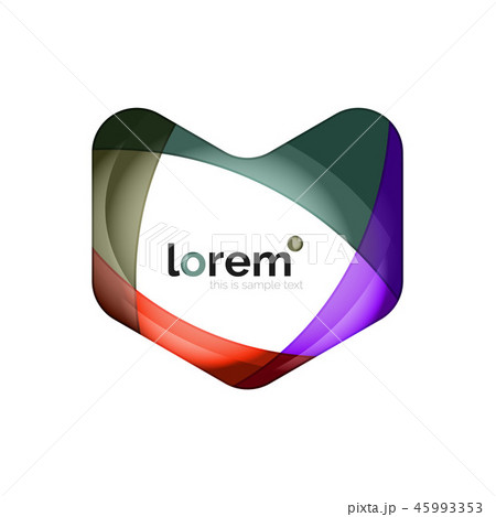 Abstract geometric business icon 45993353