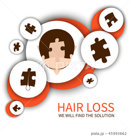 Hair loss solution concept 45993662