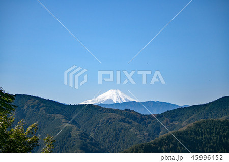 高尾山北部　北高尾山稜　富士見台から眺望する富士山 45996452