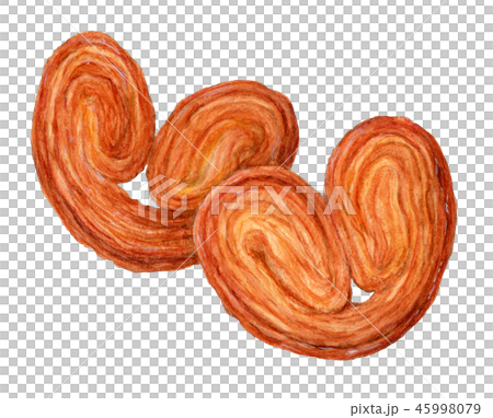 被烘烤的甜點更加獲獎手拉的水彩 被烘烤的甜點更加獲獎手拉的水彩 45998079