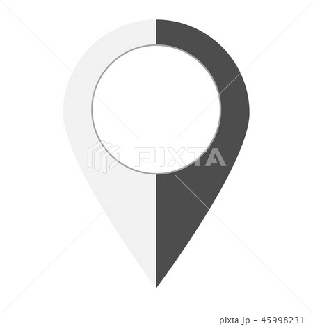 map point icon on white background. flat style.  45998231