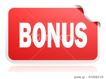 Bonus red square banner Bonus red square banner 45998316