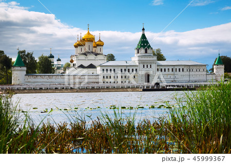 Male Ipatievsky Monastery at cloudy day in Kostroma, Russia Male Ipatievsky Monastery at cloudy day in Kostroma, Russia 45999367
