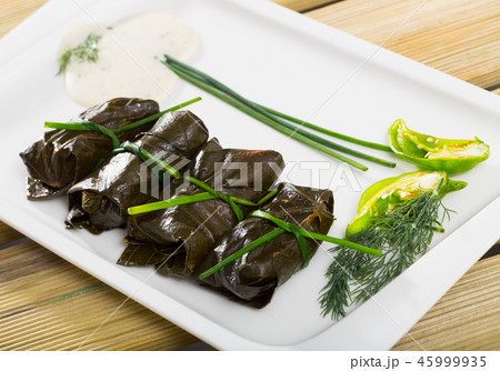 Stuffed grape leaves with assorted fillings 45999935