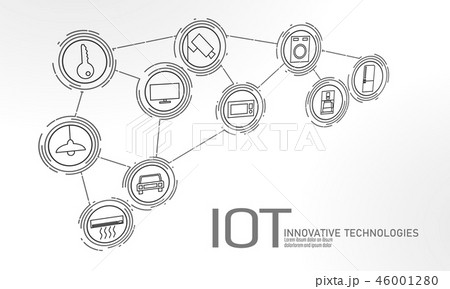 Internet Of Things Icon Innovation Technology のイラスト素材