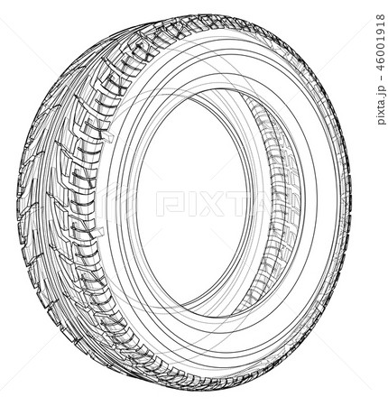 Car tire concept. 3d illustration Car tire concept. 3d illustration 46001918