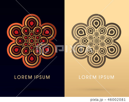 Abstract Flower, Blossom Blooming, graphic vector. 46002081