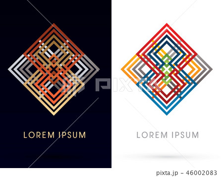 Abstract shape, Square ,Box , graphic vector Abstract shape, Square ,Box , graphic vector 46002083