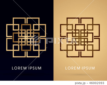 Abstract shape, Square graphic vector Abstract shape, Square graphic vector 46002093
