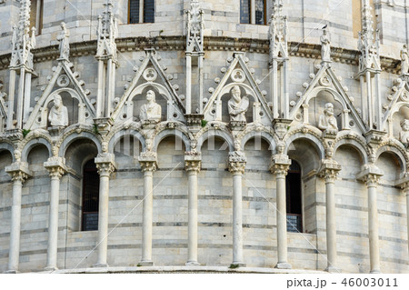Detail of Pisa Baptistery of St. John. Pisa, Italy Detail of Pisa Baptistery of St. John. Pisa, Italy 46003011