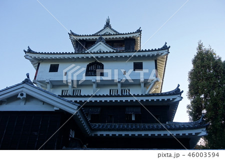 岩国城(天守閣:夕方) 岩国城(天守閣:夕方) 46003594