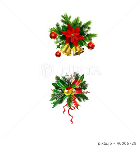 Christmas festive decoration from christmas tree branches 46006729