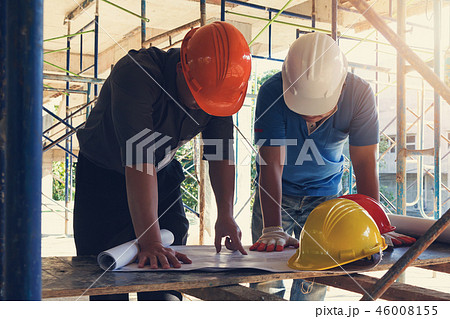 Engineer and Architect working at Construction 46008155