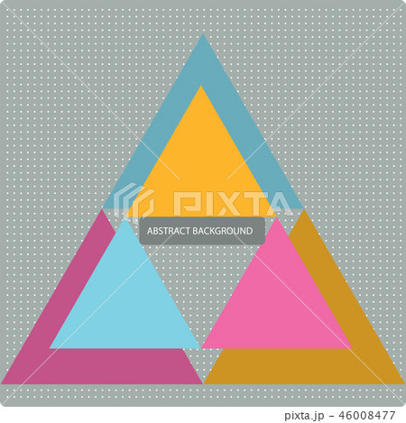 Vector pattern with geometric shapes, triangles Vector pattern with geometric shapes, triangles 46008477