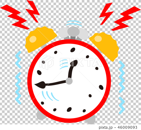 Crazy Alarm Clock Ringing The Bell Stock Illustration